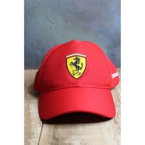 Ferrari Scuderia F1 Racing Team Hat Red Santander Adjustable Baseball Cap Mens